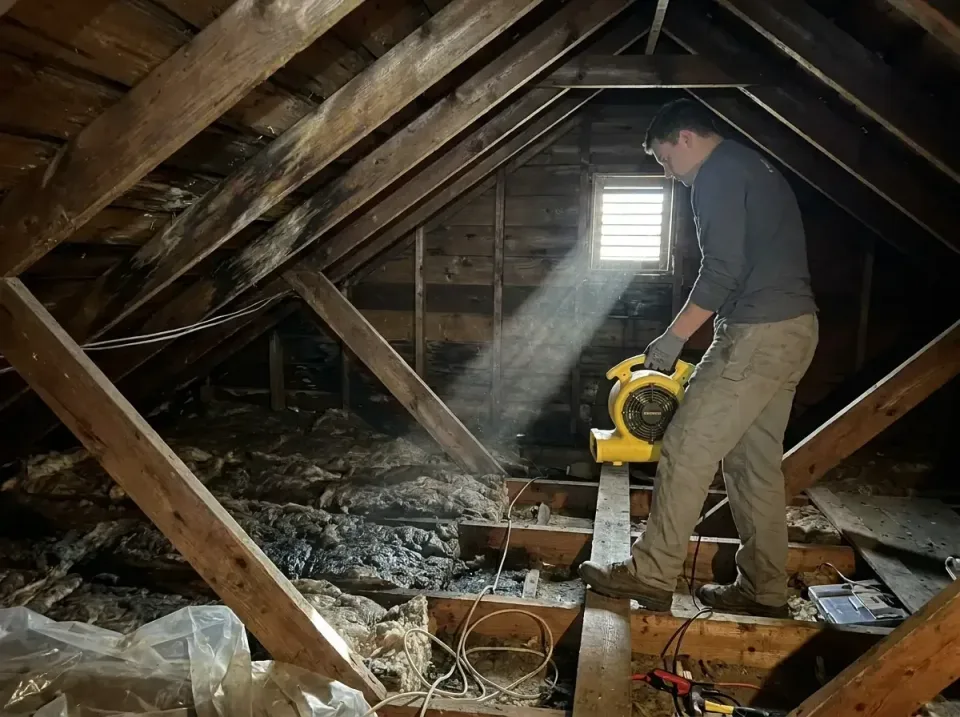 attic-water-damage-drying-proc-007 — frequently asked questions, Emergency Water Extraction & 24/7 Flood Response in Freedom…